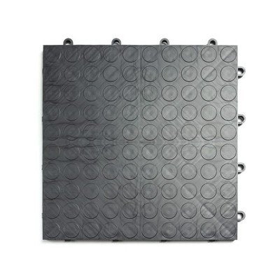 Big Floors GarageDeck Coin Pattern, Durable Copolymer Interlocking Modular No...