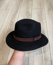 Borsalino Alessandria 1857 Black Hat Size US8 UK 7 7/8