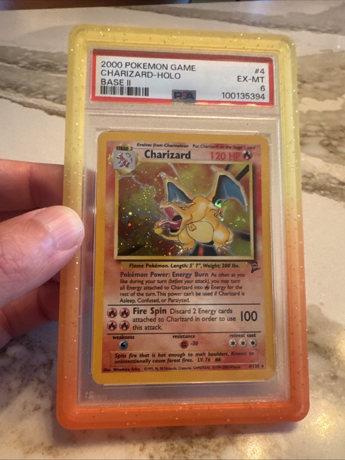 Charizard 4/102 Base Set 2 Holo PSA 6