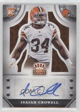 2014 Panini Crown Royale Retail Bronze Pyramid 72/75 Isaiah Crowell Auto 4r3