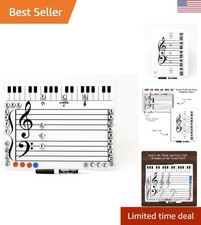 Compact Grand Staff Music Theory Whiteboard -...