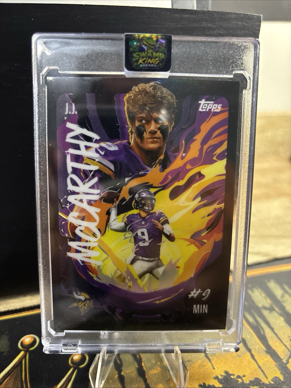 2025 Topps Chrome Ultra Violet J.J. McCarthy Vikings #UV-14 Case Hit - Vikings