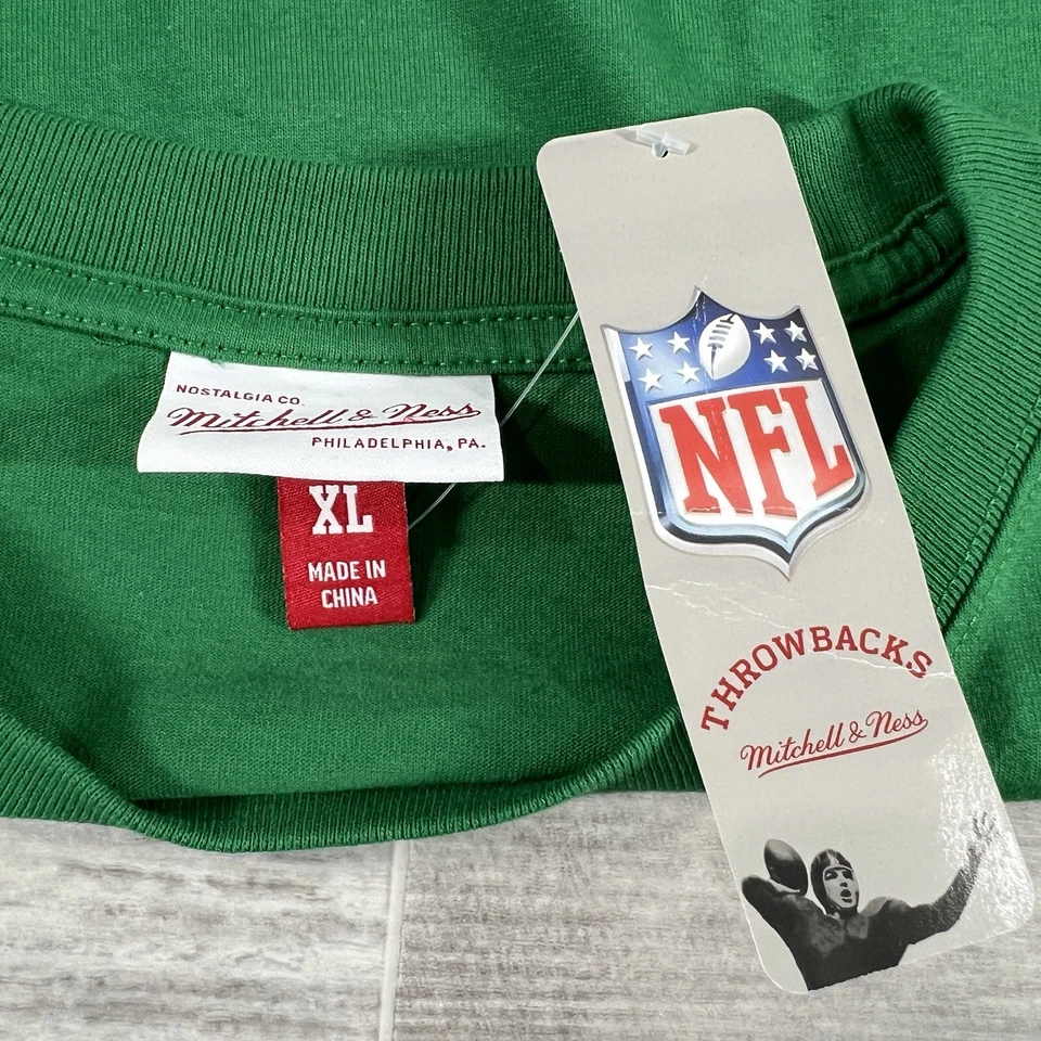 Camisa Mitchell & Ness Premium Philadelphia Eagles Verde Moda Talla Para Hombre’s XL Foto 2 de 4