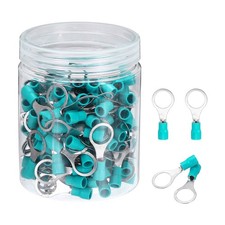 150Pcs Insulated Ring Terminal RV2-10 16-14AWG Crimp Terminals Green