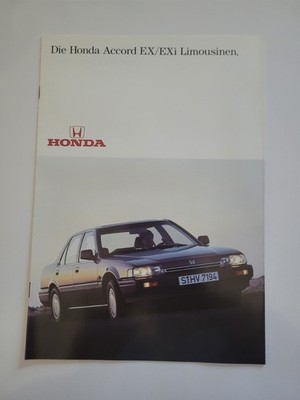 Produktinformationen ''Prospekt/Broschüre Honda Accord EX/EXI Limousinen Prospekt