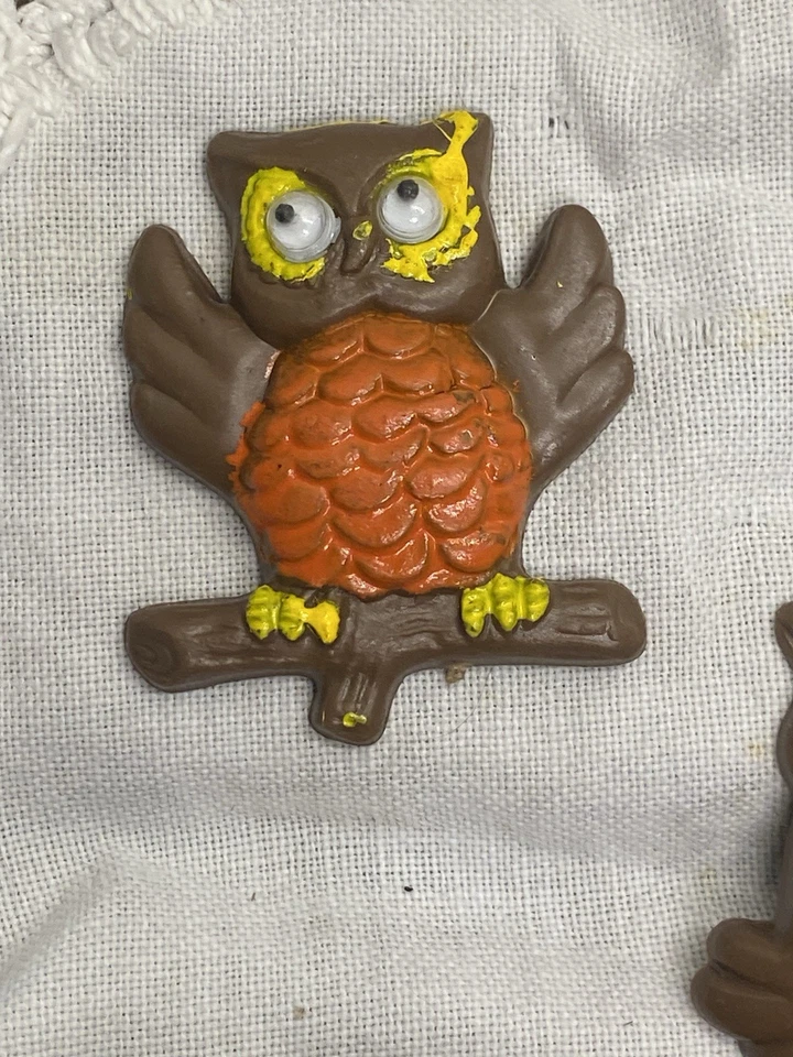Винтажная сова холодильник магнит Google глаза пластиковый Гонконг MCM кухонный декор - Изображение 2 из 4