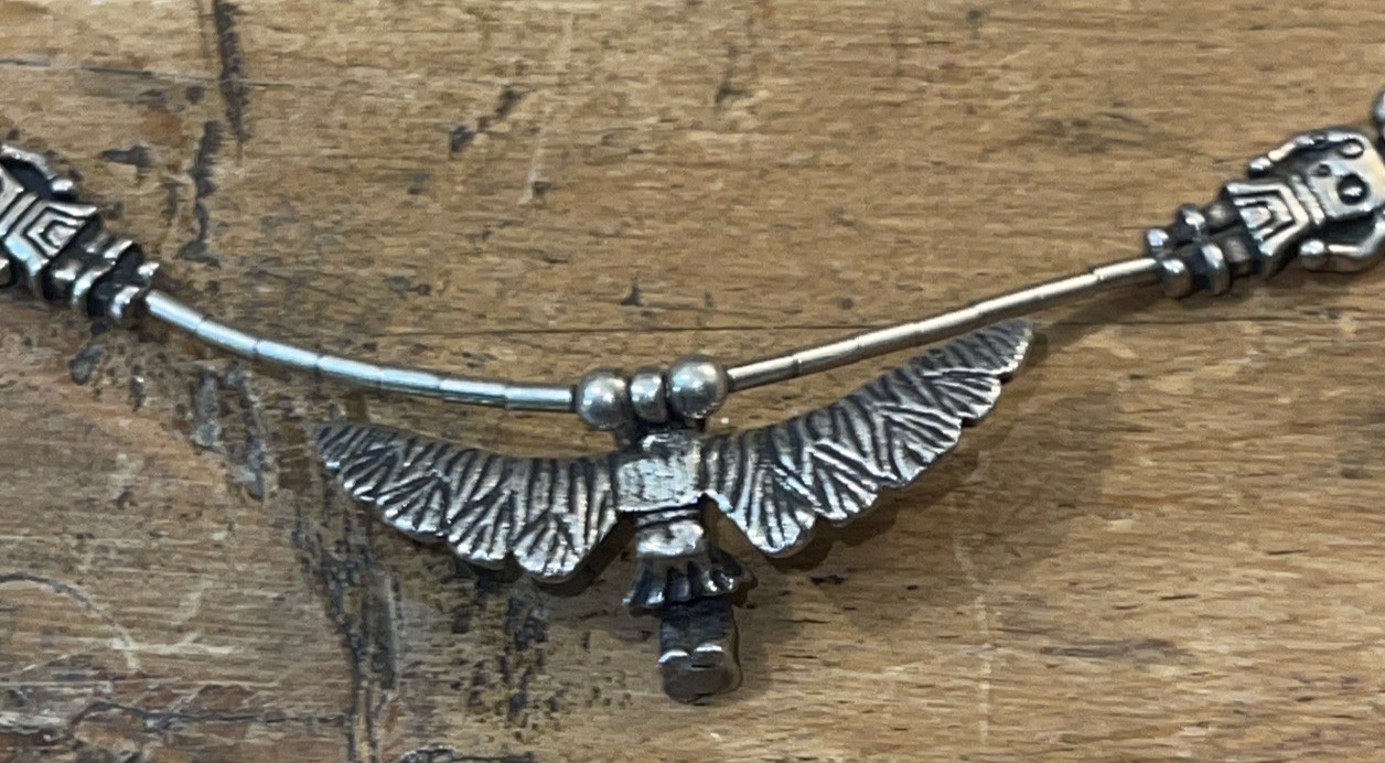 Thunderbird Necklace Untested Silver Kachina Like… - image 8