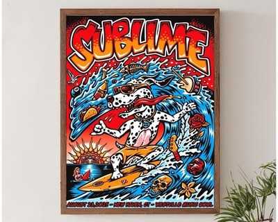 【Sublime】激レアskunkポスター(大サイズ) Sublime Surf Dog Concert Poster August 23 2025 New Haven CT | eBay