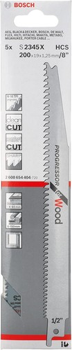 Bosch Professional Säbelsägeblatt Set S2345X Zubehör Holz Progressor Länge200mm - Bild 10 von 12