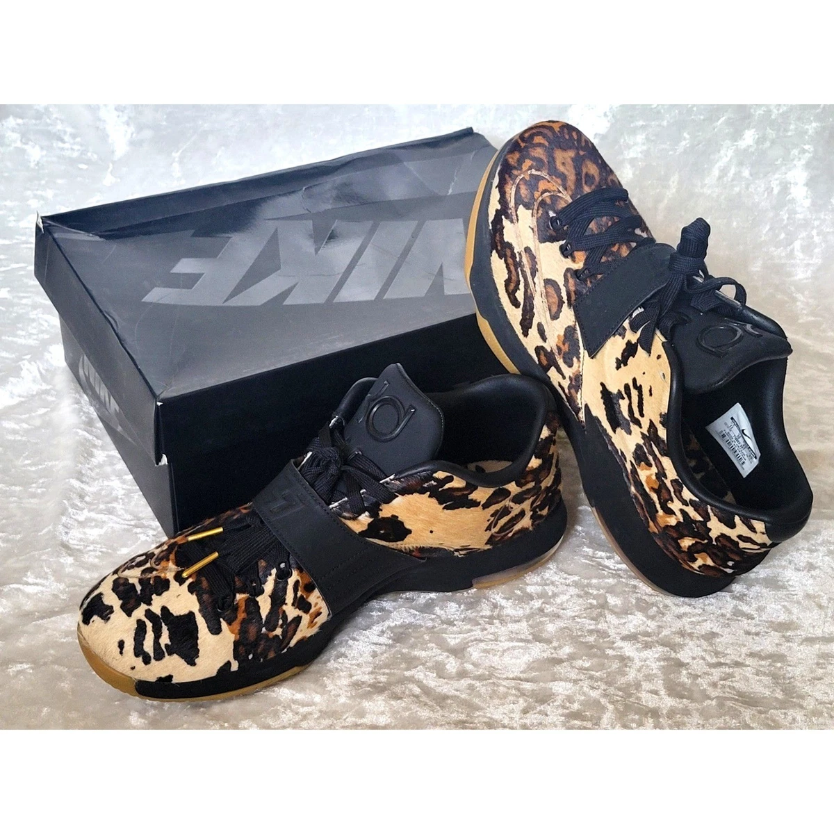 Nike KD 7 EXT QS Longhorn State Pony Hair Animal Print Men\'s Size 11 716654-001 Release Date: Nike KD 7 Ext  main image 2