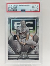 2025 Topps Chrome Black Jace Jung PSA 10 Rookie Variation Pop 3 SSP Case Hit