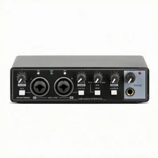 USB Audio Interface Professional Hardware Low-Noise for Vocalists, Streamers