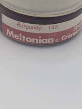Vintage Meltonian Shoe Cream Polish Burgundy 145 - Discontinued Full Jar-British