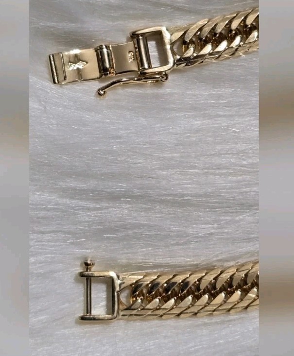 JAPAN GOLD K18 MCUT 18CM BRACELET | eBay