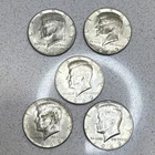 1969 Kennedy Half Dollar Silver 50C Coins Lot of 5 Circulated Philadelphia