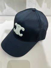 Celine Triomphe Baseball Cap Hat Black