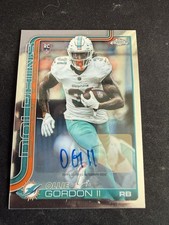 2025 Topps Chrome Ollie Gordon II RA-OG Rookie Auto