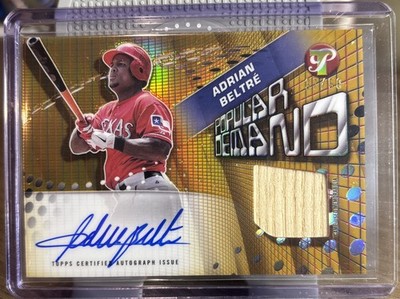 Adrian Beltre 2025 Pristine Popular Demand Autograph Relic Gold 