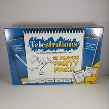 Telestrations Board Game New Party Pack 2011 6-12 Players USAopoly