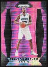 2017-18 Panini Prizm Prizms Pink Pulsar #/42 Treveon Graham #239 Rookie Hornets