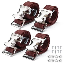 Yessources 4 pcs Drywall Stilt Straps Adjustable Foot Band Replacement Kit Part