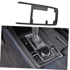Interior Center Console Gear Shift Panel Frame Cover Carbon Fiber Style