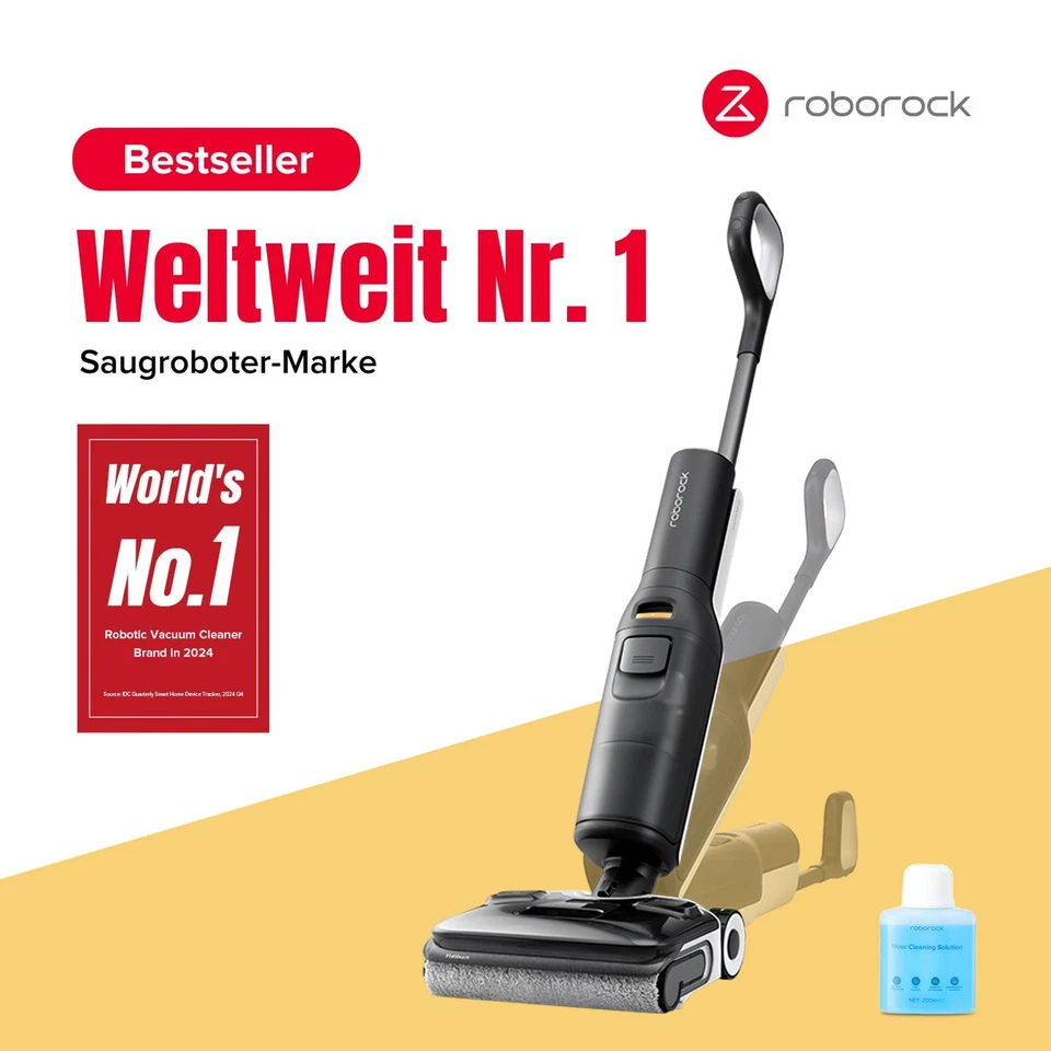 Roborock F25 LT Nass Trockensauger180° Flachliegende, High Temperature Self Clea