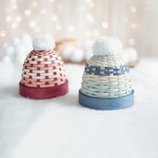 Dresden & Company WOVEN TOBOGGAN HATS - SET of 2 - 2025 - Longaberger Weavers