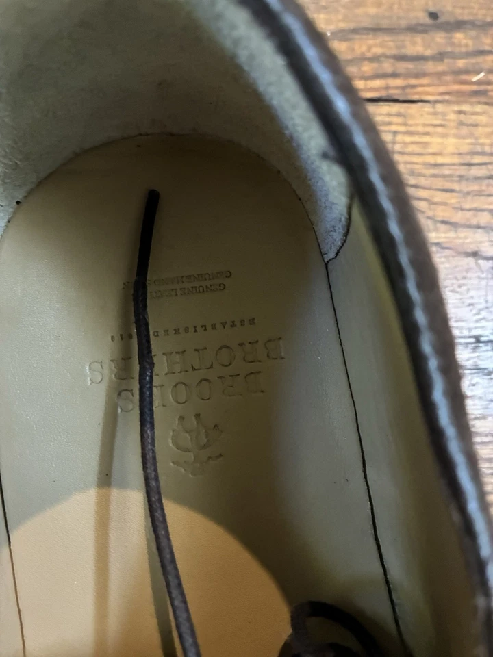 Коричневые замшевые туфли Brooks Brothers - Изображение 4 из 4