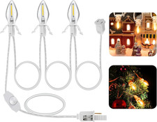 Accessory with C7 LED Bulbs, Blow Mold Light Cord with Adjustable Brightness Swi