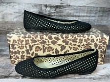 New with Box FS/NY League Nubuck Women Slide Shoe Black nubu Size 5