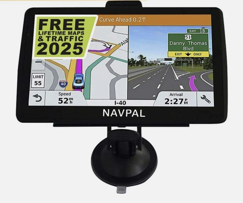 NAVPAL SAT NAV GPS (7 INCH) UK EUROPE EDITION CARS TRUCKS MOTORHOMES