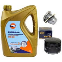 MotoröL Filter Set 5W-30 4 Liter + ÖLablassschraube FüR Dacia Logan Renault Clio