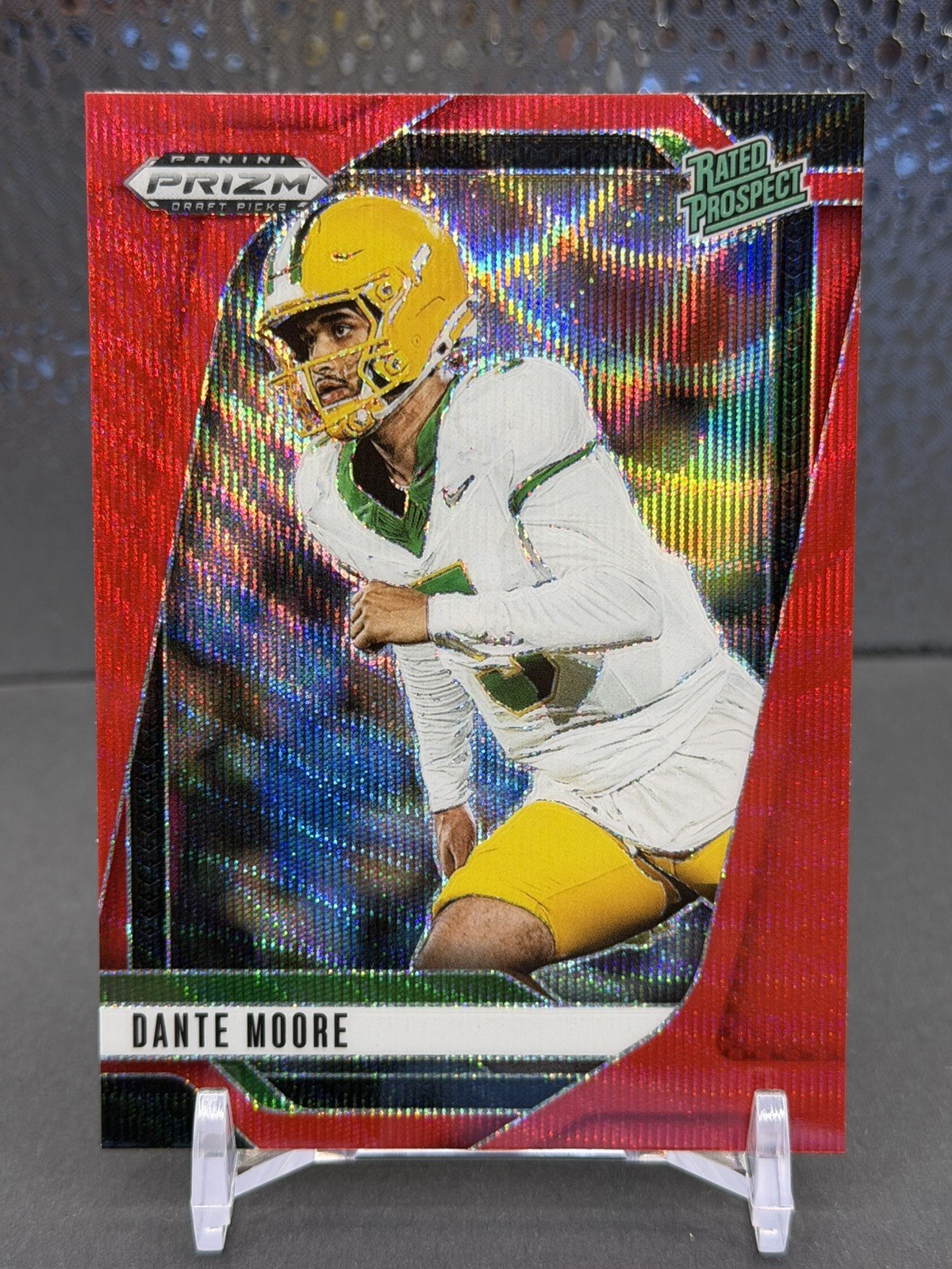 2025 Panini Prizm Draft Picks - Dante Moore Rated Prospect #164 Ruby Wave Prizm
