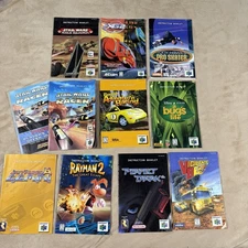 Lot of 10 N64 Nintendo 64 Game Instruction Booklets Manuals