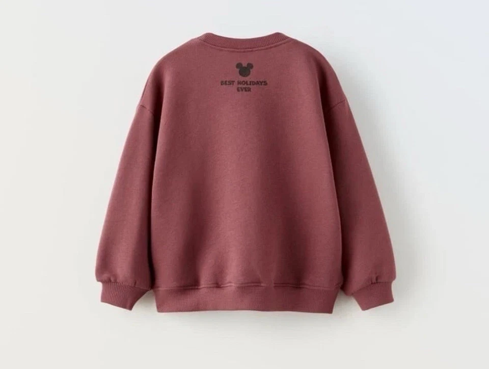 Pulôver moletom Zara Disney Minnie Mouse férias gola redonda tamanho 18-24 meses - Imagem 2 de 4