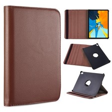 "GSA Rotation Stand Folio for iPad Pro 11" - Stylish Brown Case"