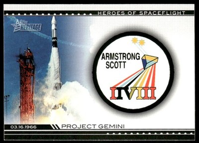 2009 Topps American Heritage Heroes #HSF-12 Gemini Heroes of Spaceflight