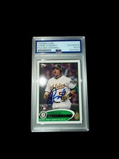 Yoenis Cespedes Athletics 2012 Topps Update ROOKIE CARD Signed PSA DNA AUTHENTIC