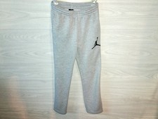 Nike Air Jordan Sweatpants Boys Size L Track Performance Activewear Jumpman Gray