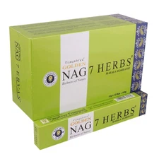 Vijayshree Golden Nag 7 Herbs Agarbatti Religious Fragrance Incense Sticks 180g