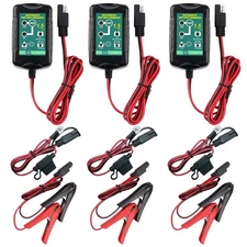 3PCS 6V 12V Automatic Battery Charger Maintainer Trickle Float Motorcycle Car