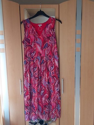 Damen Sommerkleid,  modisch bunt gemustert,  Gr. 40, ''StreetOne'', Neuwertig