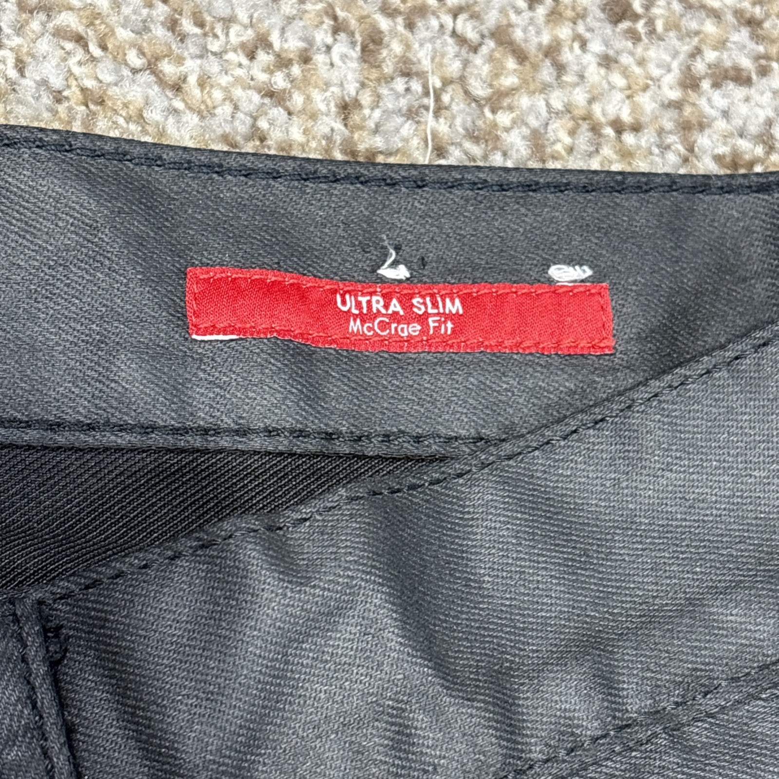 Guess Men Jeans 38x32 Black Denim Ultra Slim Coated McCrae Fit Pants Jeans - View 5