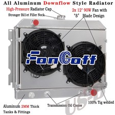 3 Row Radiator Shroud Fan For 68-1974 Dodge Charger Plymouth Satellite Cc374