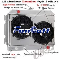 3 Row Radiator Shroud Fan For 1968-1974 Dodge Charger Plymouth Satellite CC374