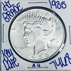 1935 SILVER PEACE DOLLAR AUTHENTIC HI GRADE U.S. MINT COIN RARE KEY DATE 7468