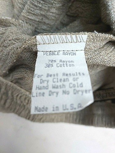Pebble Rayon Womens Pant Suit Sz L Ebony & Ivory Collection New Without Tags - Picture 11 of 12