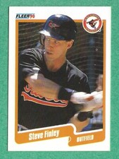 1990 Fleer Baseball - Steve Finley #176 Orioles