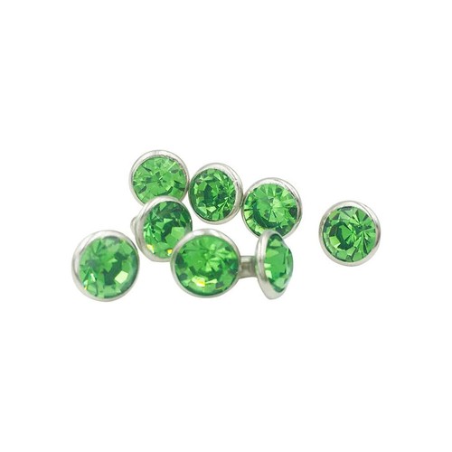 100 Juegos 6mm Estrás Cristal Remaches Tachuelas Ropa Bolsas Cuero Artesanía Decoración - Imagen 34 de 69